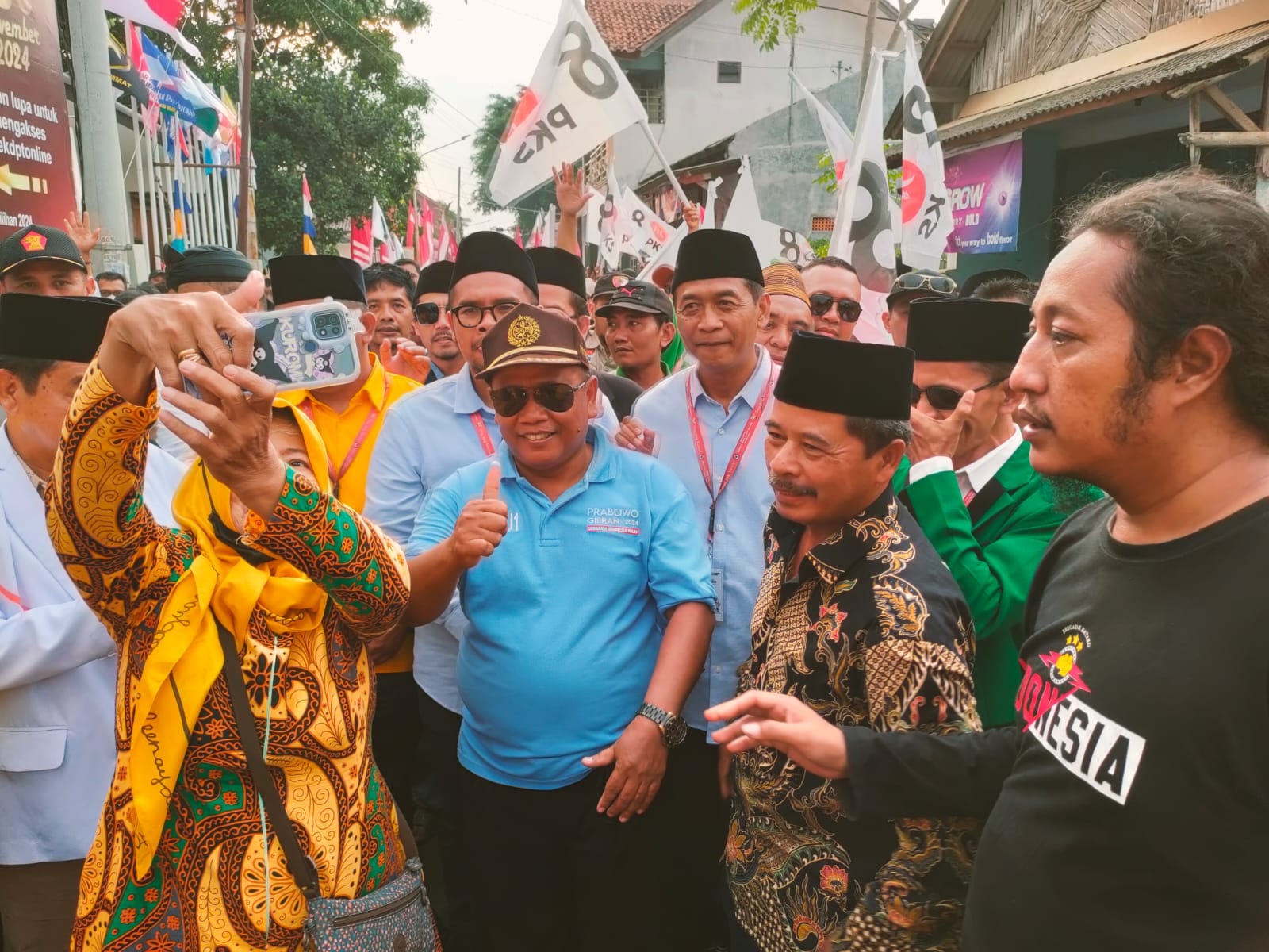 Kepala desa kumijen, keborangan diduga tidak netral dalam pemilu 2024.