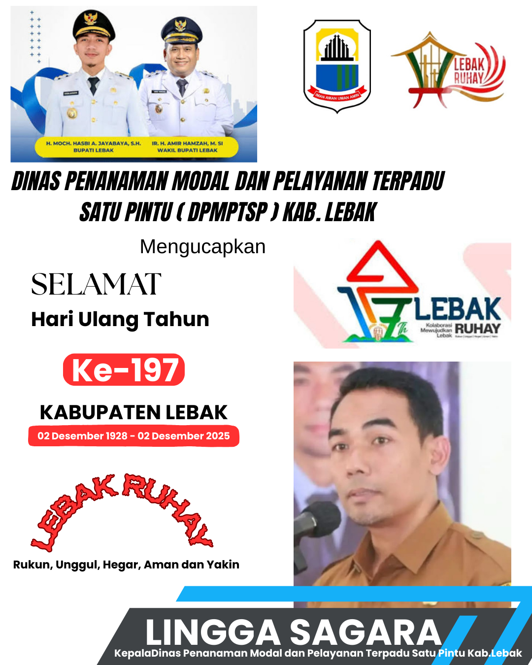 Biru Putih Geometri Elegan Ucapan Selamat dan Sukses Konten Instagram