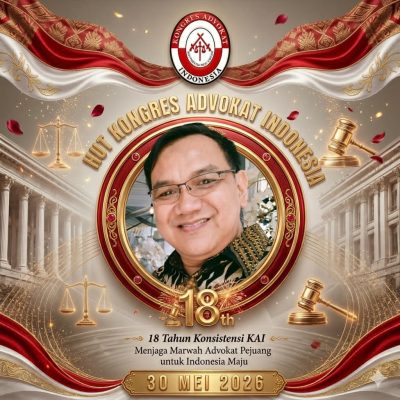 Adv Yudi Aliyudin Ucapkan Selamat HUT ke-18 Kongres Advokat Indonesia