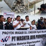 DPP KOMPAK Desak Audit Proyek Irigasi Rp45 Miliar BBWSCimanuk Cisanggarung Di Losari Kualitas Material Dipertanyakan