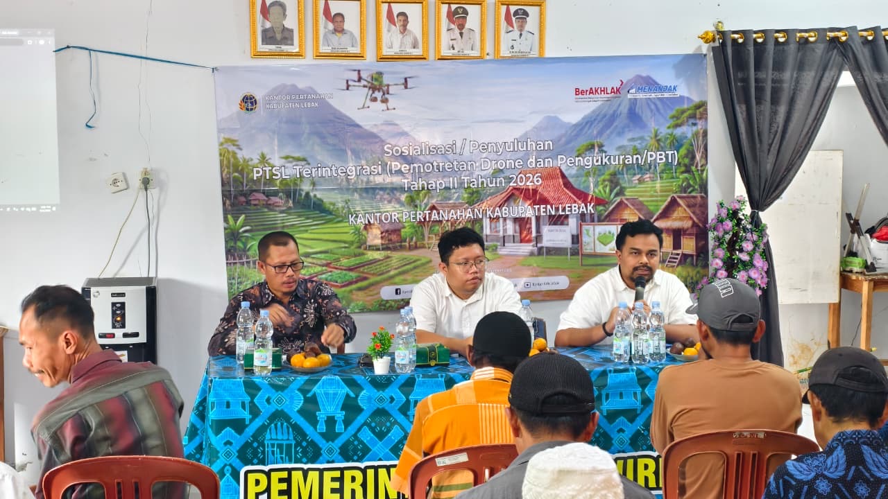 BPN Lebak Perkuat Pemahaman Warga Cisuren Jelang Pengukuran PBT PTSL Tahap II 2026
